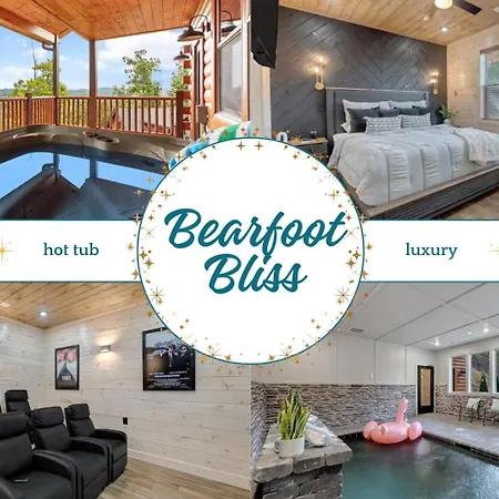 New Luxury Cabin With Indoor Pool, Hot Tub, & Theater
